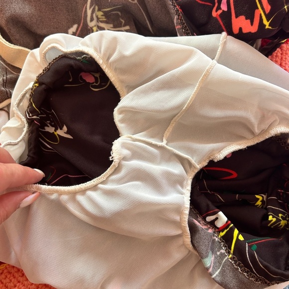 Vintage 60s Christina Swimsuit Romper One Piece Pin Up Mod Bathing Suit - Picture 5 of 12